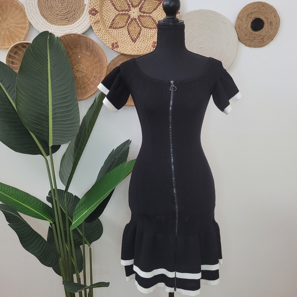Black off shoulder dress- Small